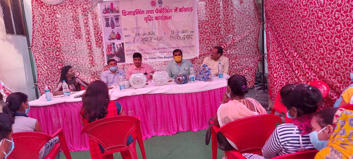 Opening Ceremony of Designing And Packaging Programme By Firozabad GM And President (Manoj Anand ) of Pahal The Beginning